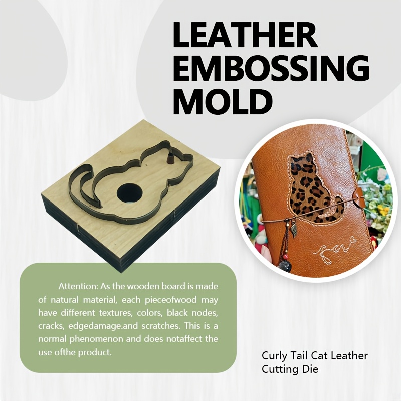 Leatherwork Ideas - Инструмент для вырезания кожи: штамп «Кошачий