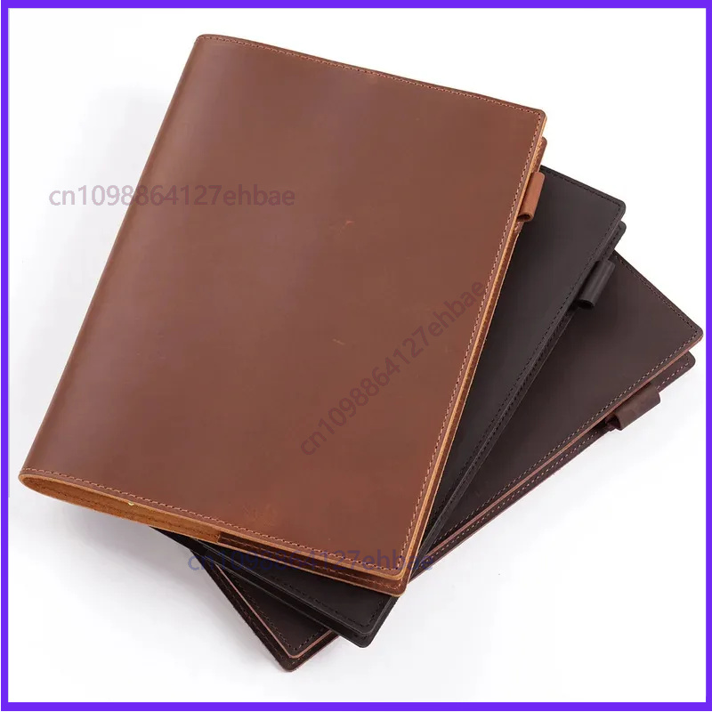 Leather Work Diary Covers - Винтажная кожаная обложка для блокнота B5,