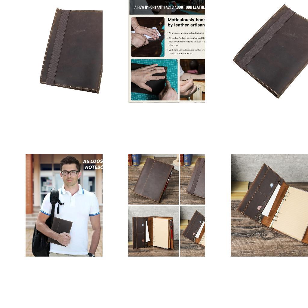 Leather Work Diary Covers - Кожаный журнал для школы, работы и