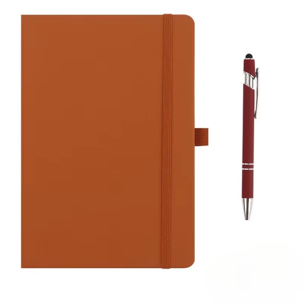 Leather Work Diary Covers - Мини-блокноты с эластичной резинкой и кожаной