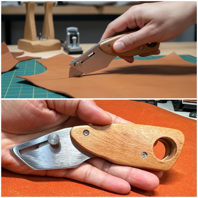 Трапециевидный нож из нержавею – обзор и цена Leatherwork Accessories