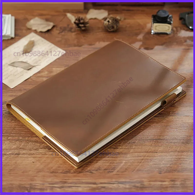 Винтажная кожаная обложка для  – обзор и цена Leather Work Diary Covers